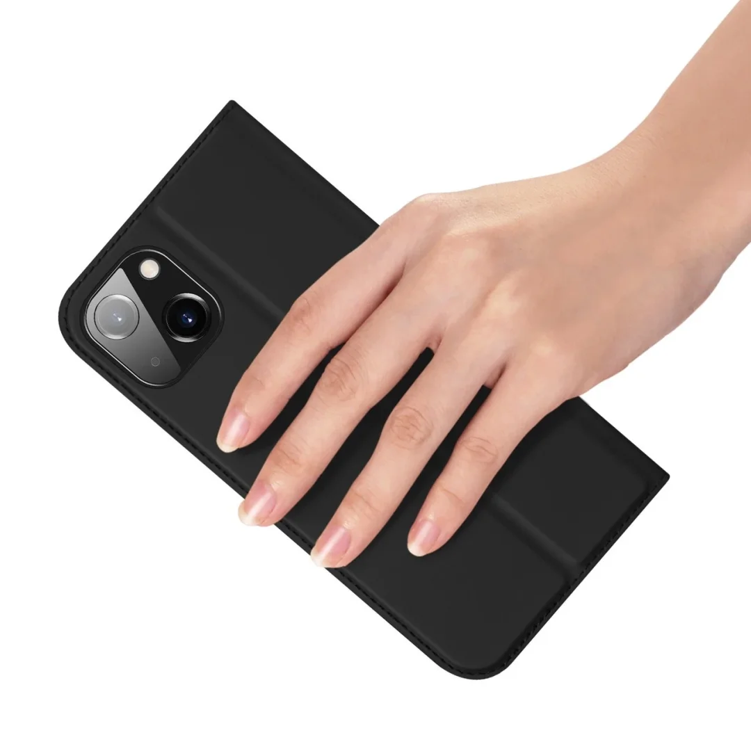 Etui do iPhone 15 Plus pokrowiec z klapką i portfelem Dux Ducis Skin Pro - czarne - 6