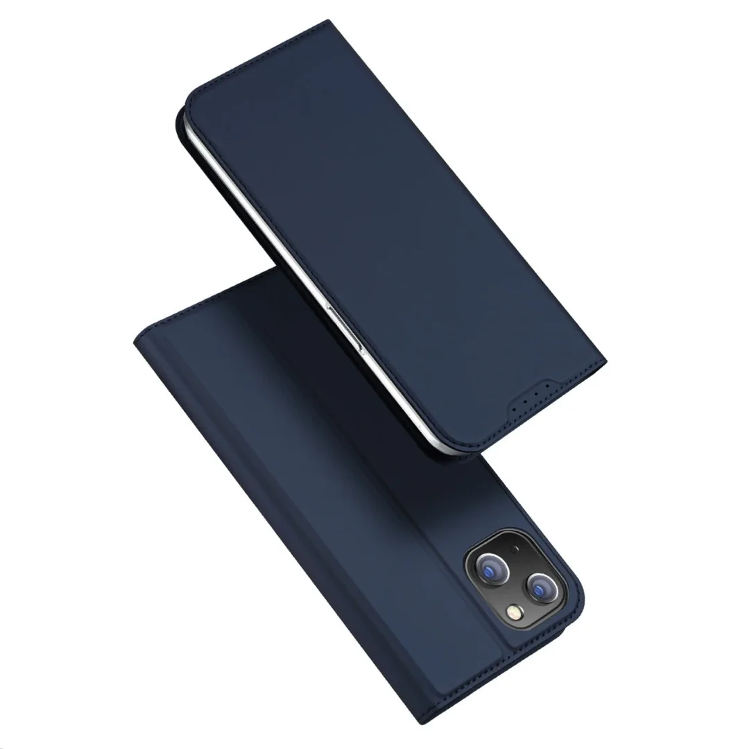 Etui do iPhone 15 Plus pokrowiec z klapką i portfelem Dux Ducis Skin Pro - niebieskie - 2