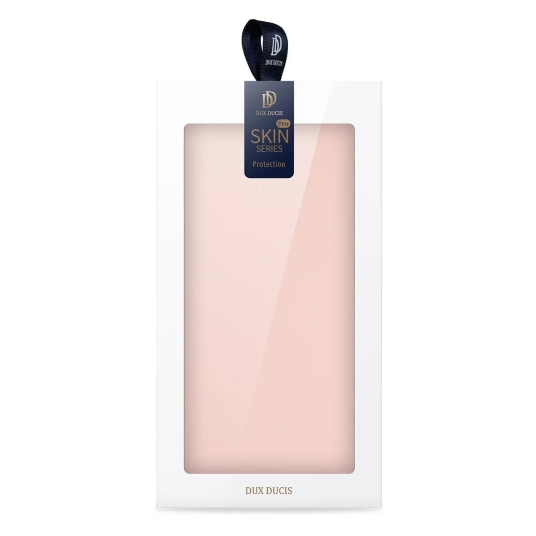 Etui do iPhone 15 Pro pokrowiec z klapką i portfelem Dux Ducis Skin Pro - różowe - 9