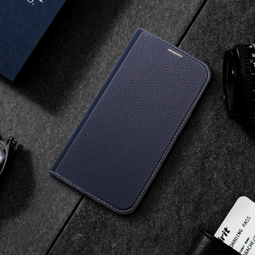 Etui ochronne Dux Ducis Skin X2 do Samsung Galaxy S23+ pokrowiec z klapką portfel podstawka niebieskie - 6