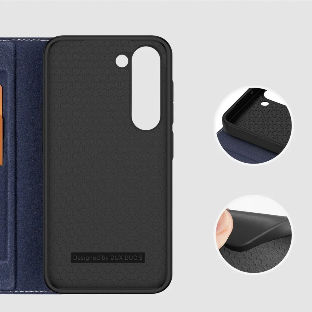 Etui ochronne Dux Ducis Skin X2 do Samsung Galaxy S23+ pokrowiec z klapką portfel podstawka niebieskie - 9