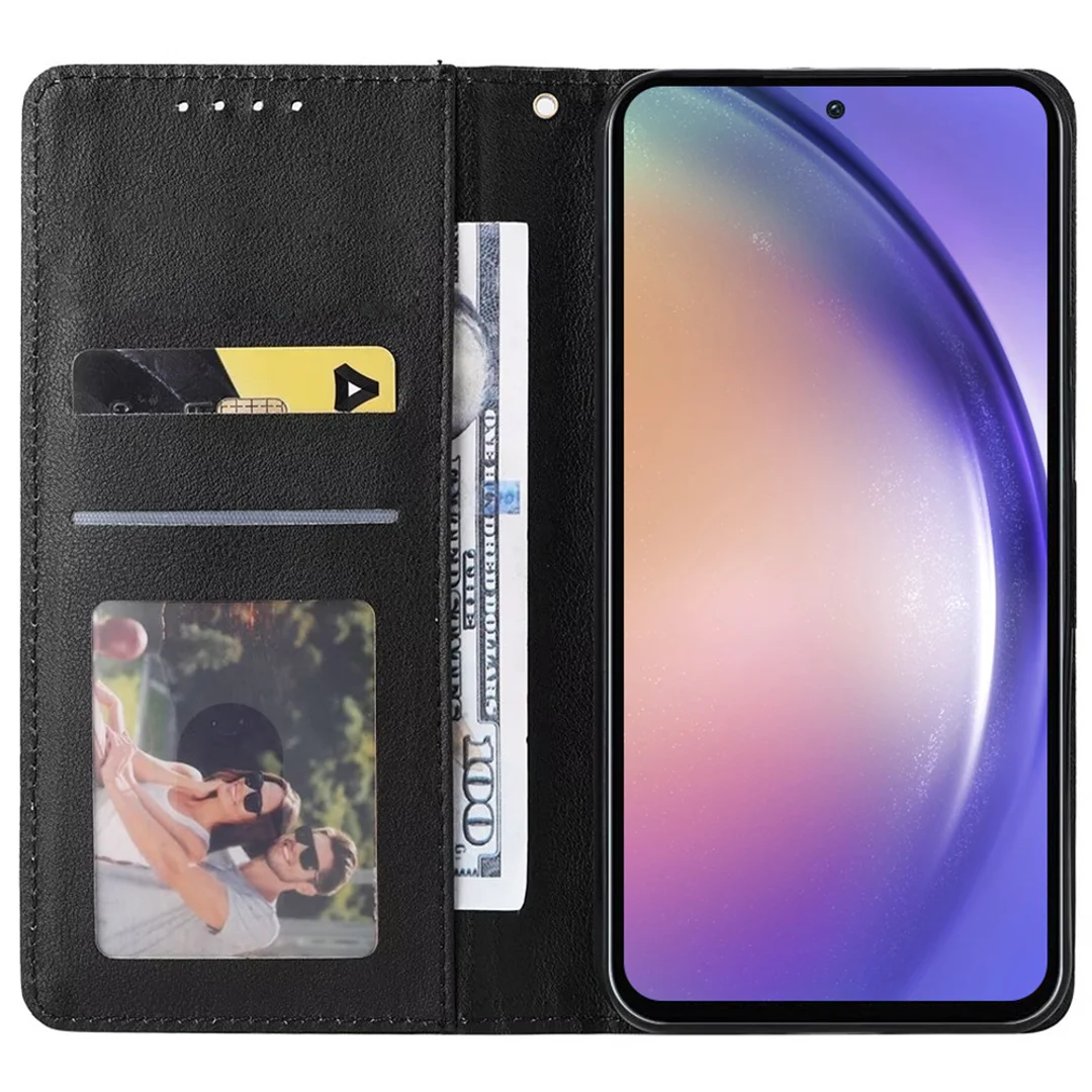 Etui ochronne z klapką skórzany portfel Alogy Wallet Case obudowa na telefon do Samsung Galaxy A34 5G Czarne - 2