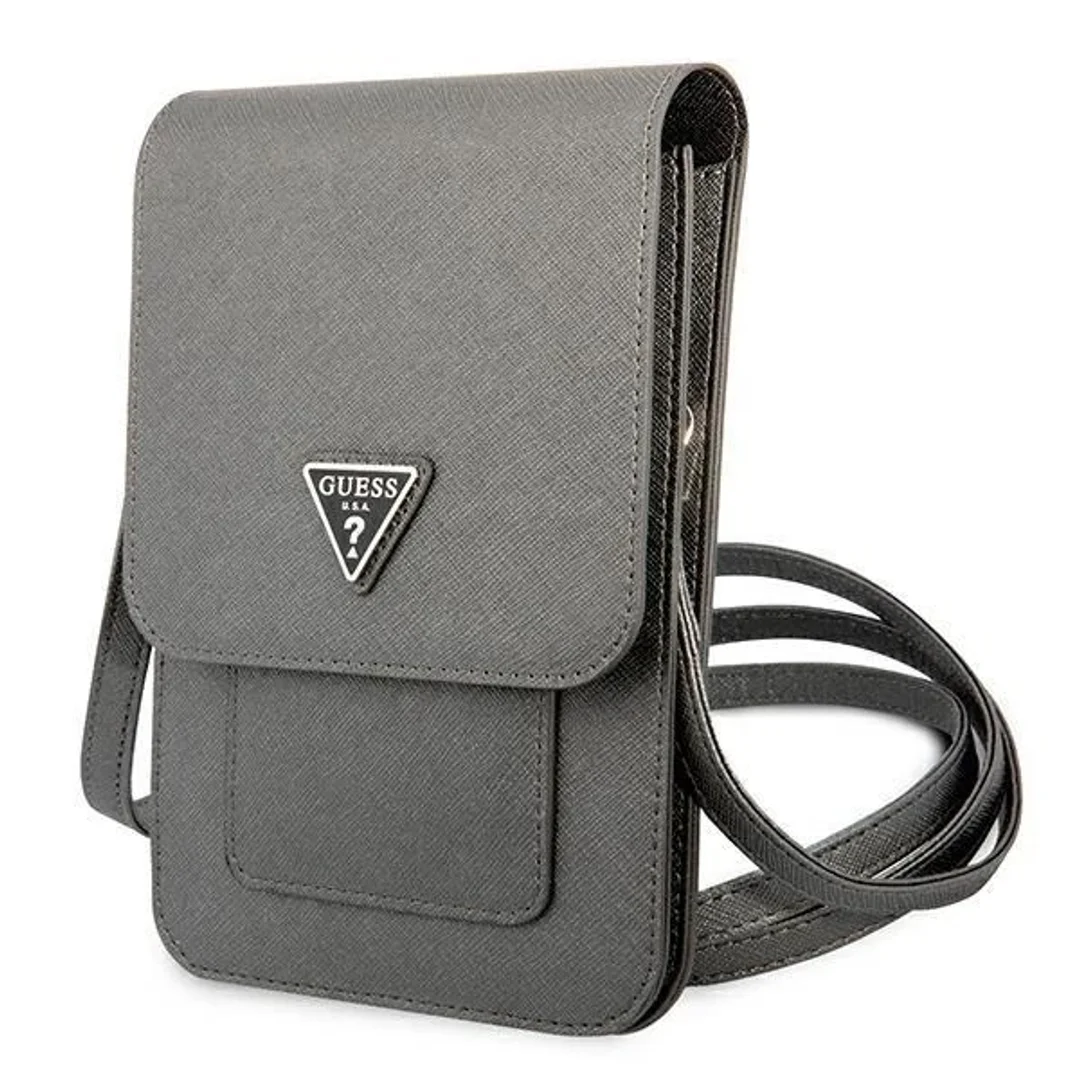Guess Torebka GUWBSATMGR szary/grey Saffiano Triangle - 1