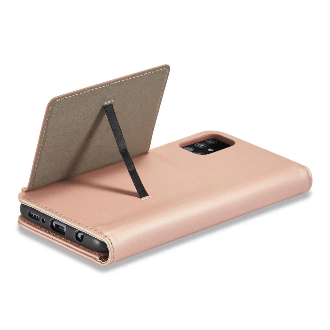 Magnet Card Case etui do Samsung Galaxy A13 5G pokrowiec portfel na karty kartę podstawka różowy - 13