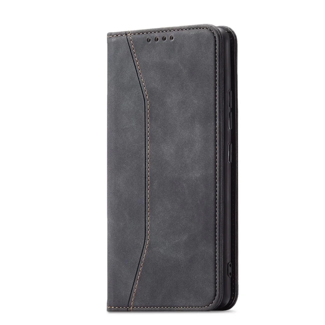 Magnet Fancy Case etui do Samsung Galaxy S22+ (S22 Plus) pokrowiec portfel na karty kartę podstawka czarny - 2