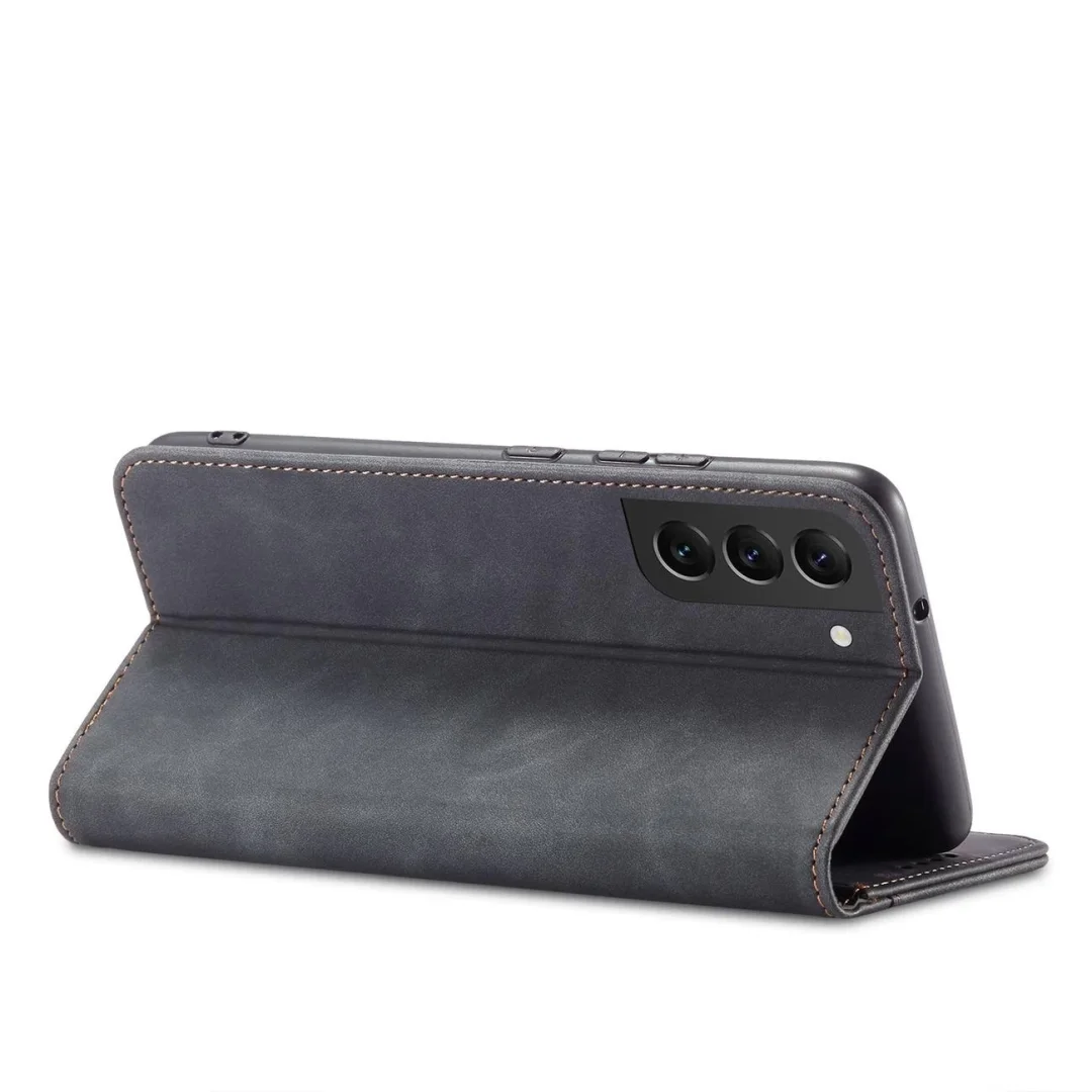 Magnet Fancy Case etui do Samsung Galaxy S22+ (S22 Plus) pokrowiec portfel na karty kartę podstawka czarny - 5