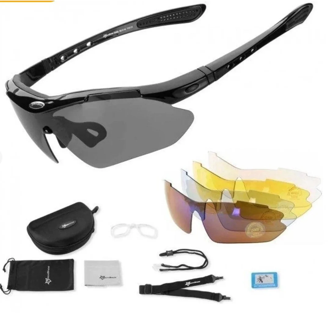 Okulary rowerowe Rockbros 10003 polaryzujące - czarne - 5