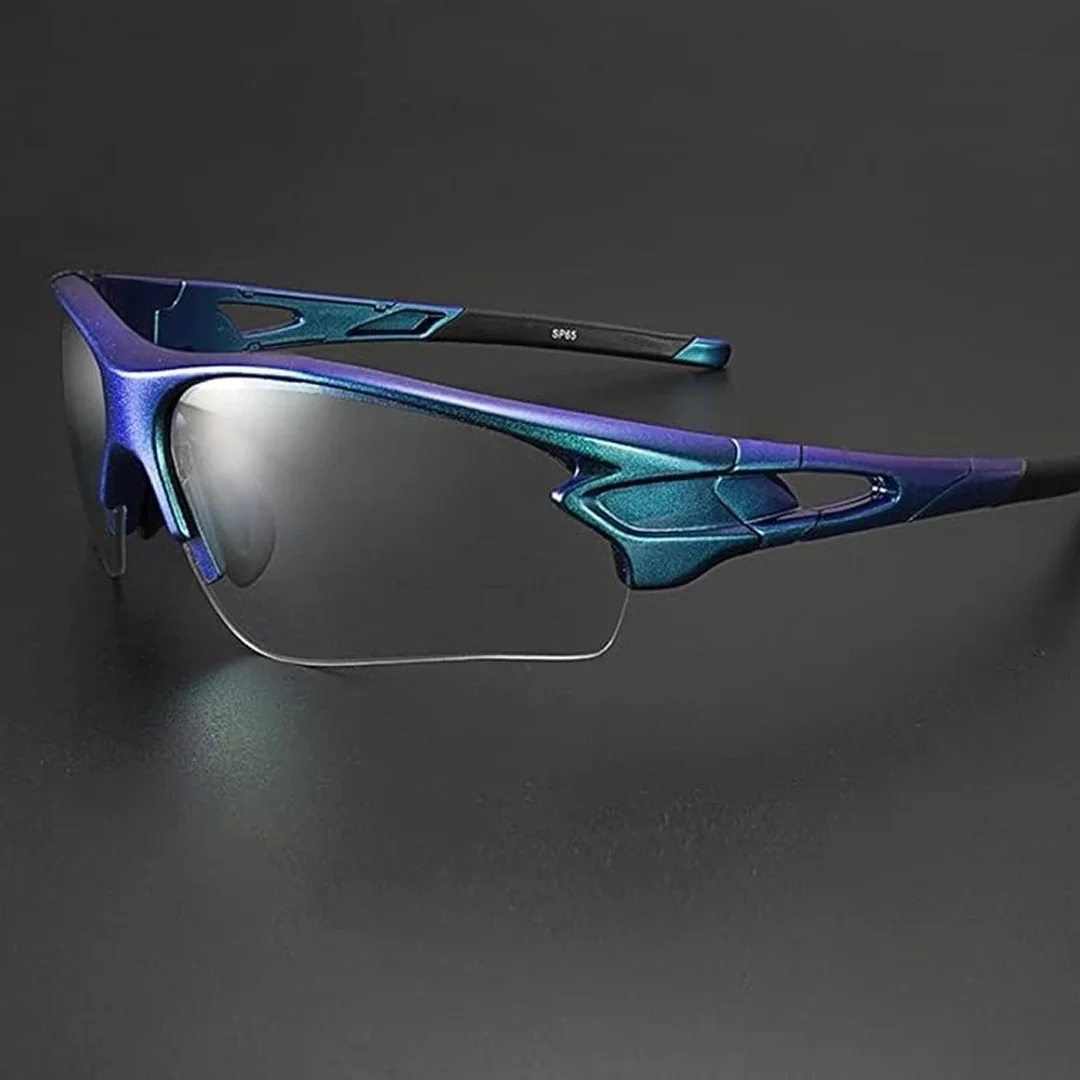 Okulary rowerowe Rockbros 10069 fotochromowe UV400 - niebieskie - 6