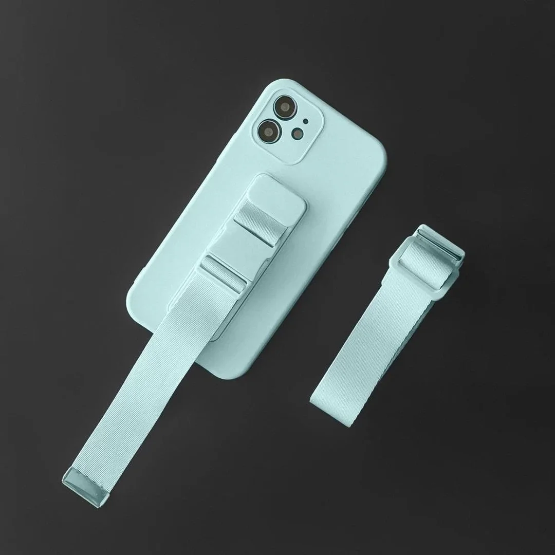 Rope Case silikonowe etui ze smyczą torebka smycz pasek do Samsung Galaxy S22 Ultra czerwony - 11