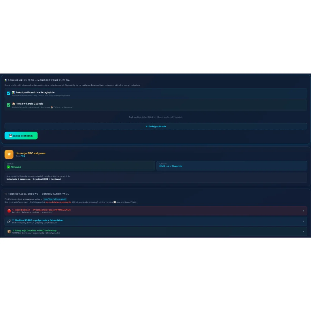 Smarting HOME Pro — Licencja Dożywotnia | Autonomiczne Zarządzanie Energią | Home Assistant - obrazek 3