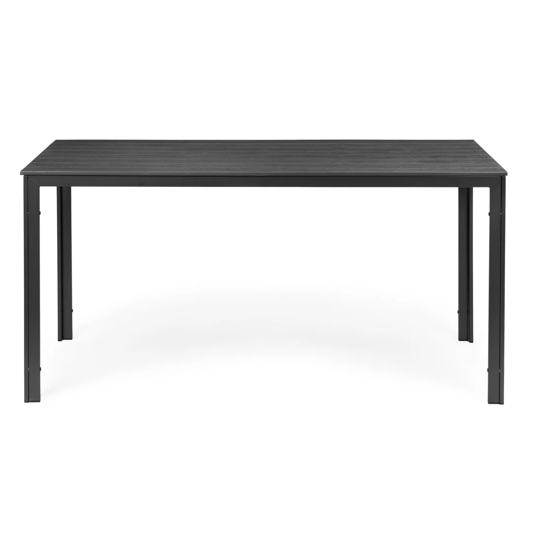 Stół ogrodowy 6-osobowy 156x78 cm polywood meble na taras szary
