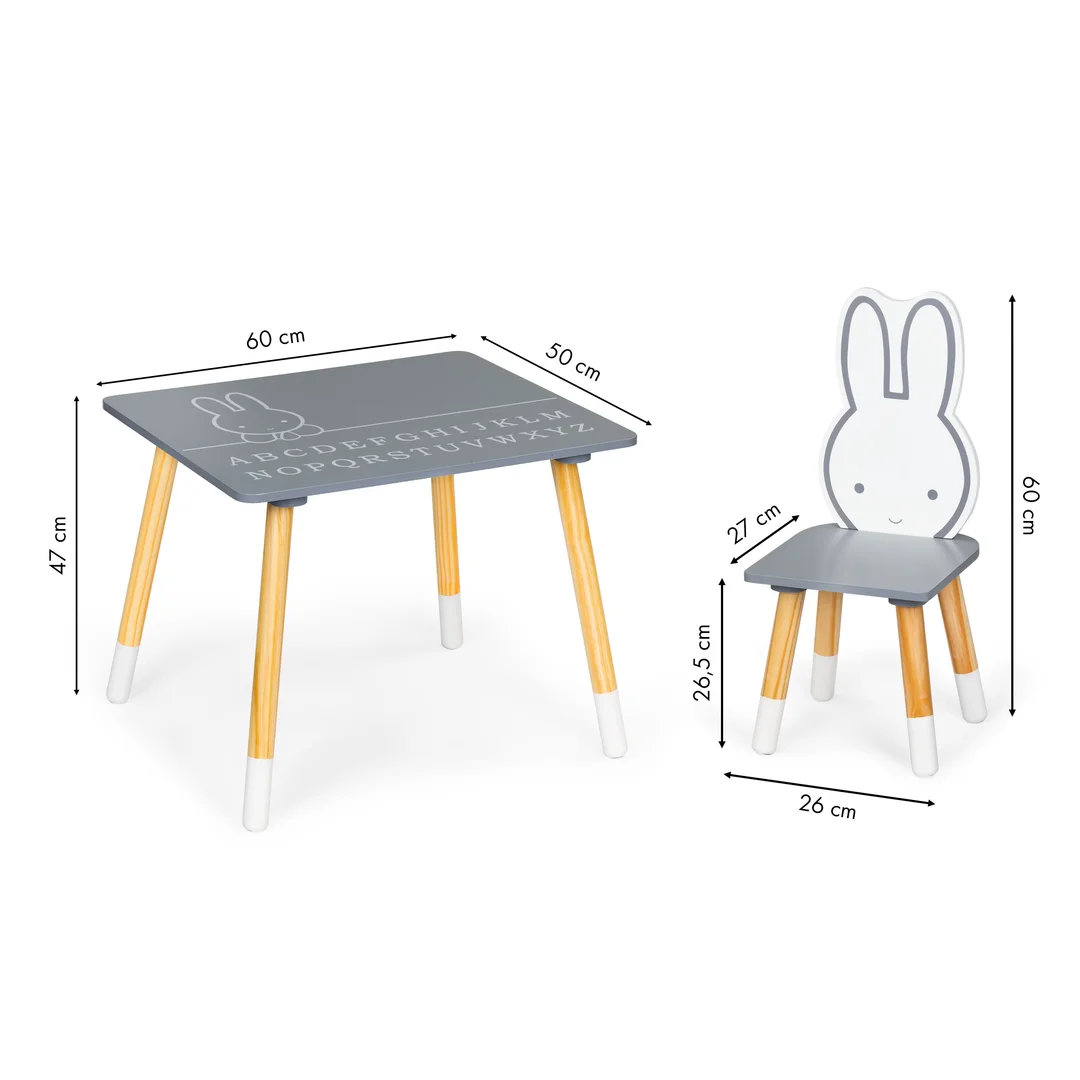Stół stolik + 2 krzesła meble dla dzieci zestaw ECOTOYS