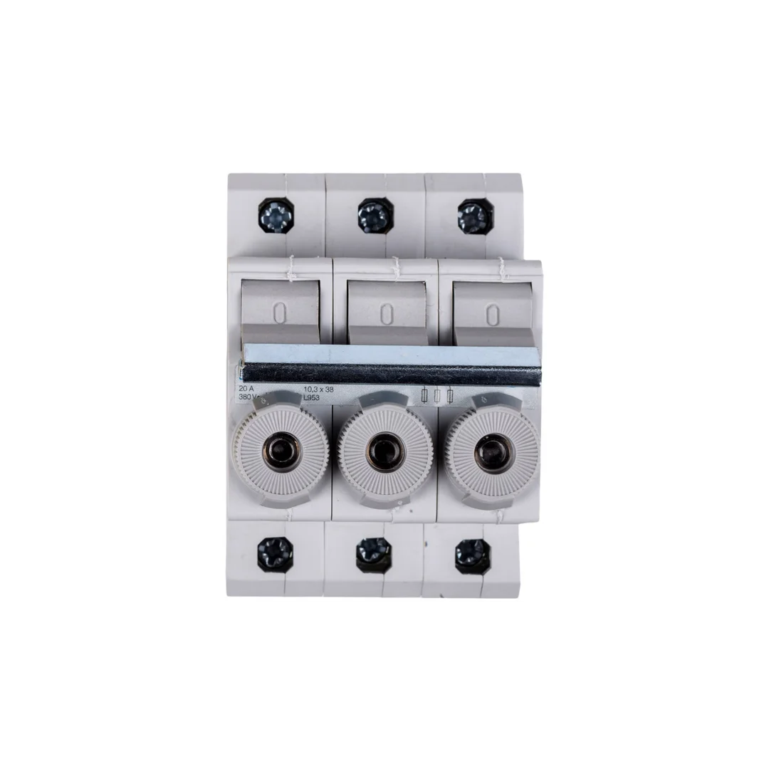 Rozłącznik bezpiecznikowy cylindryczny 3P 10x38mm 20A L95300