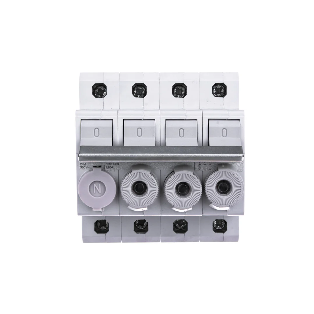 Rozłącznik bezpiecznikowy cylindryczny 4P 10x38mm L95400