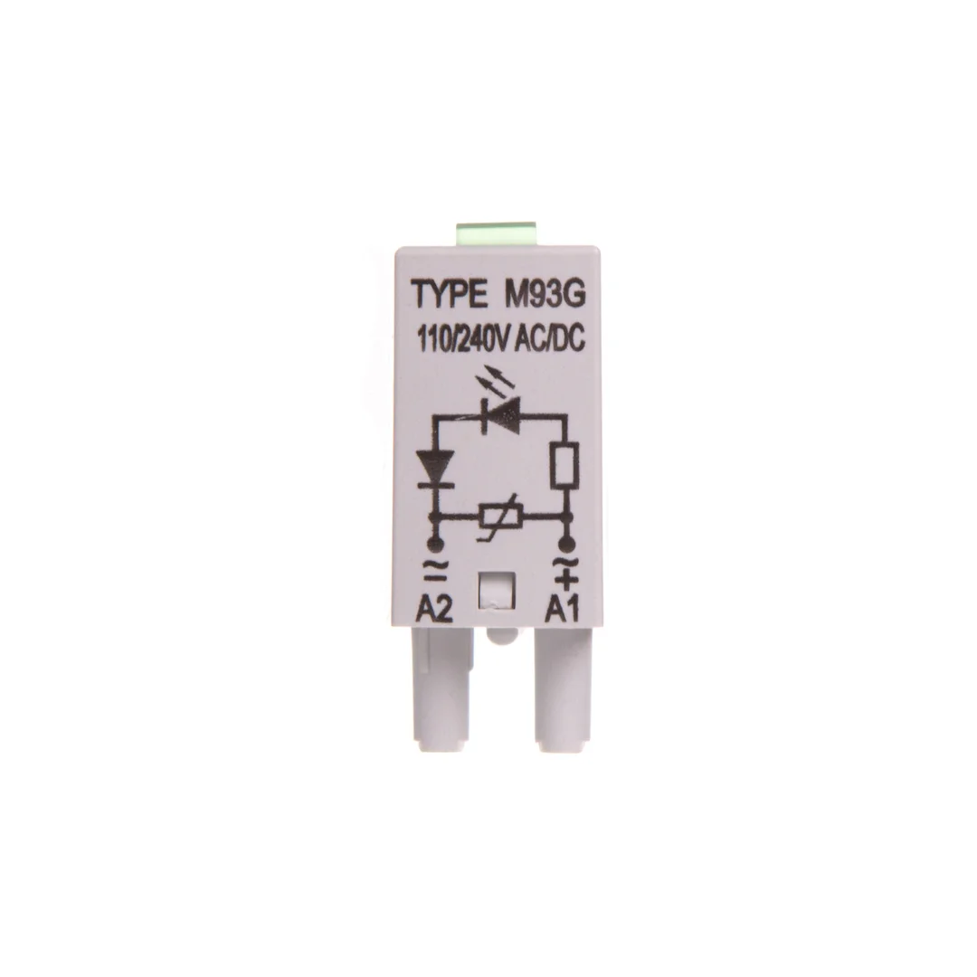 Moduł sygnalizacyjny LV (dioda LED zielony + warystor V) 110-230V AC/DC M93G szary 854860