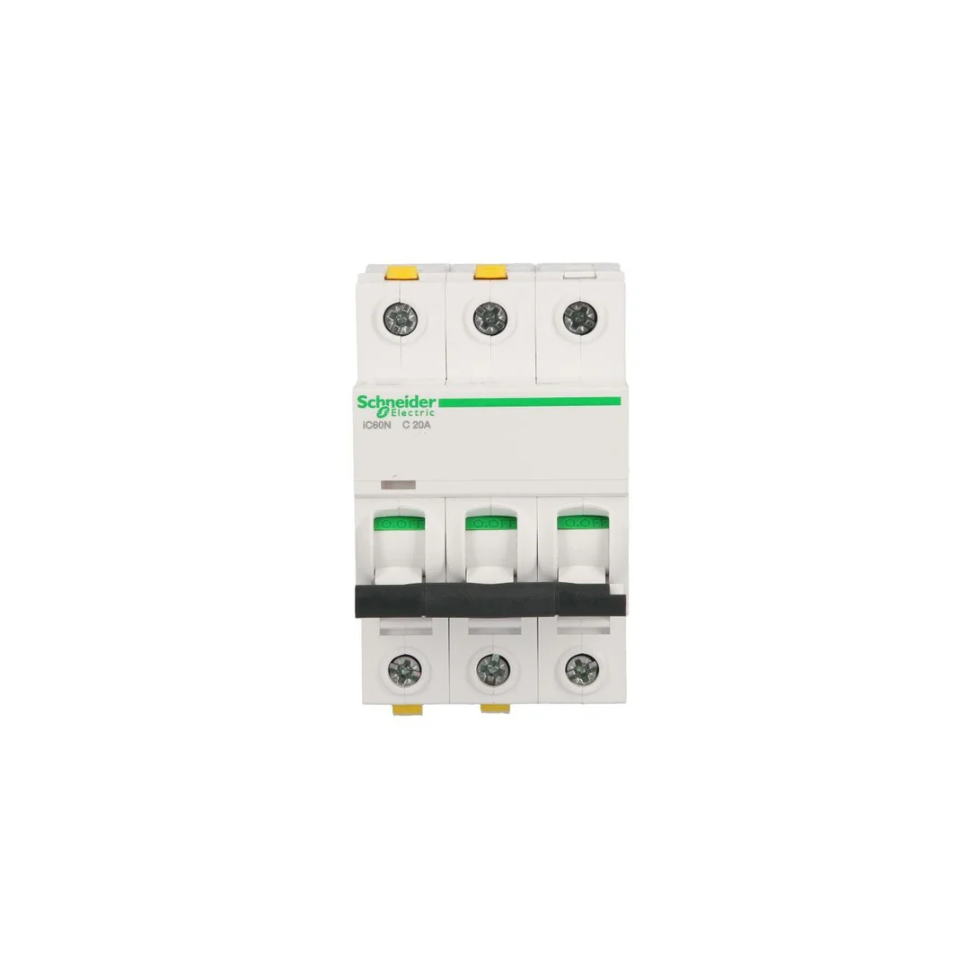 Wyłącznik nadprądowy 3P C 20A 6kA AC iC60N-C20-3 Acti9 A9F04320