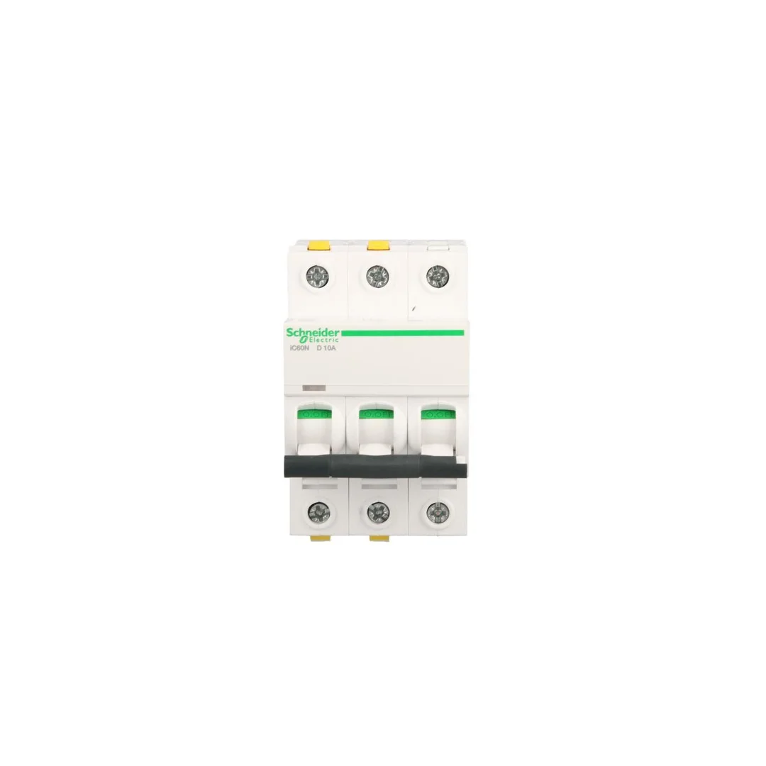 Wyłącznik nadprądowy 3P D 10A 6kA AC iC60N-D10-3 Acti9 A9F05310