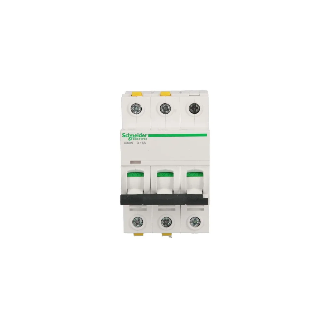 Wyłącznik nadprądowy 3P D 16A 6kA AC iC60N-D16-3 Acti9 A9F05316