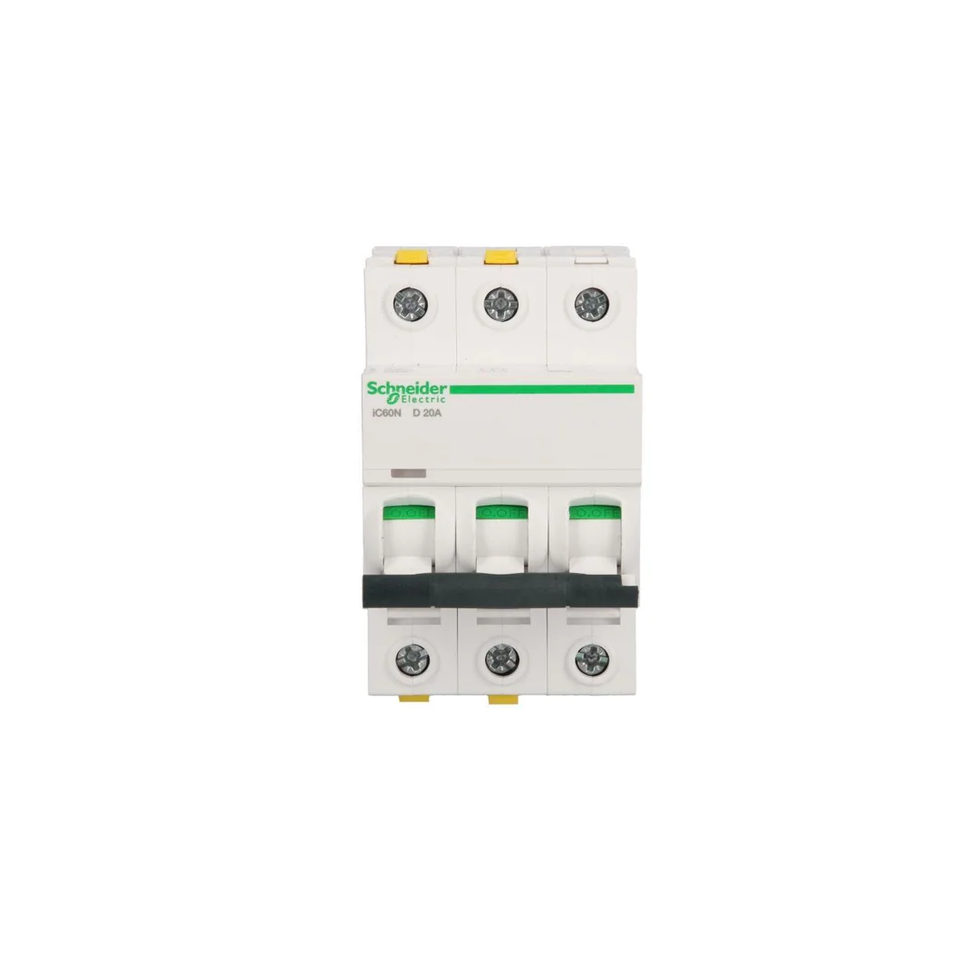 Wyłącznik nadprądowy 3P D 20A 6kA AC iC60N-D20-3 Acti9 A9F05320