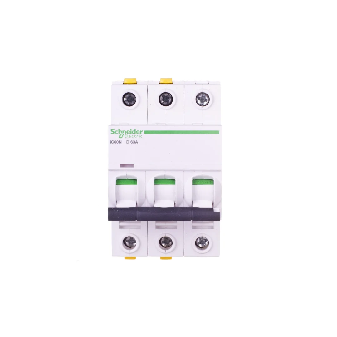 Wyłącznik nadprądowy 3P D 63A 6kA AC iC60N-D63-3 Acti9 A9F05363