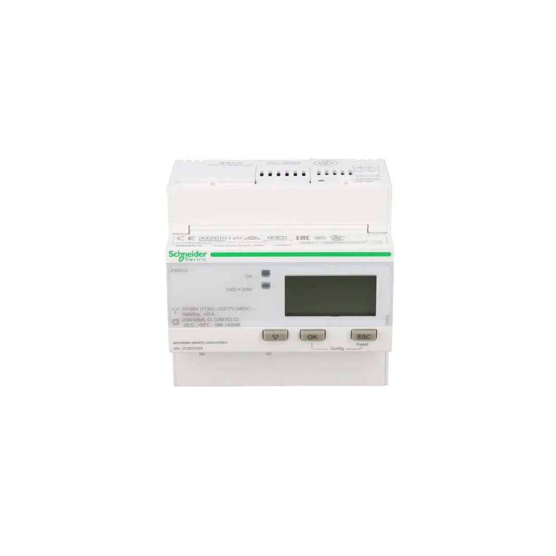 Licznik energii elektrycznej 1/3-fazowy 5A przekładnik 100-277/173-480V kl.0,5S/C impulsowy MID cyfrowy iEM3210 CT A9MEM3210
