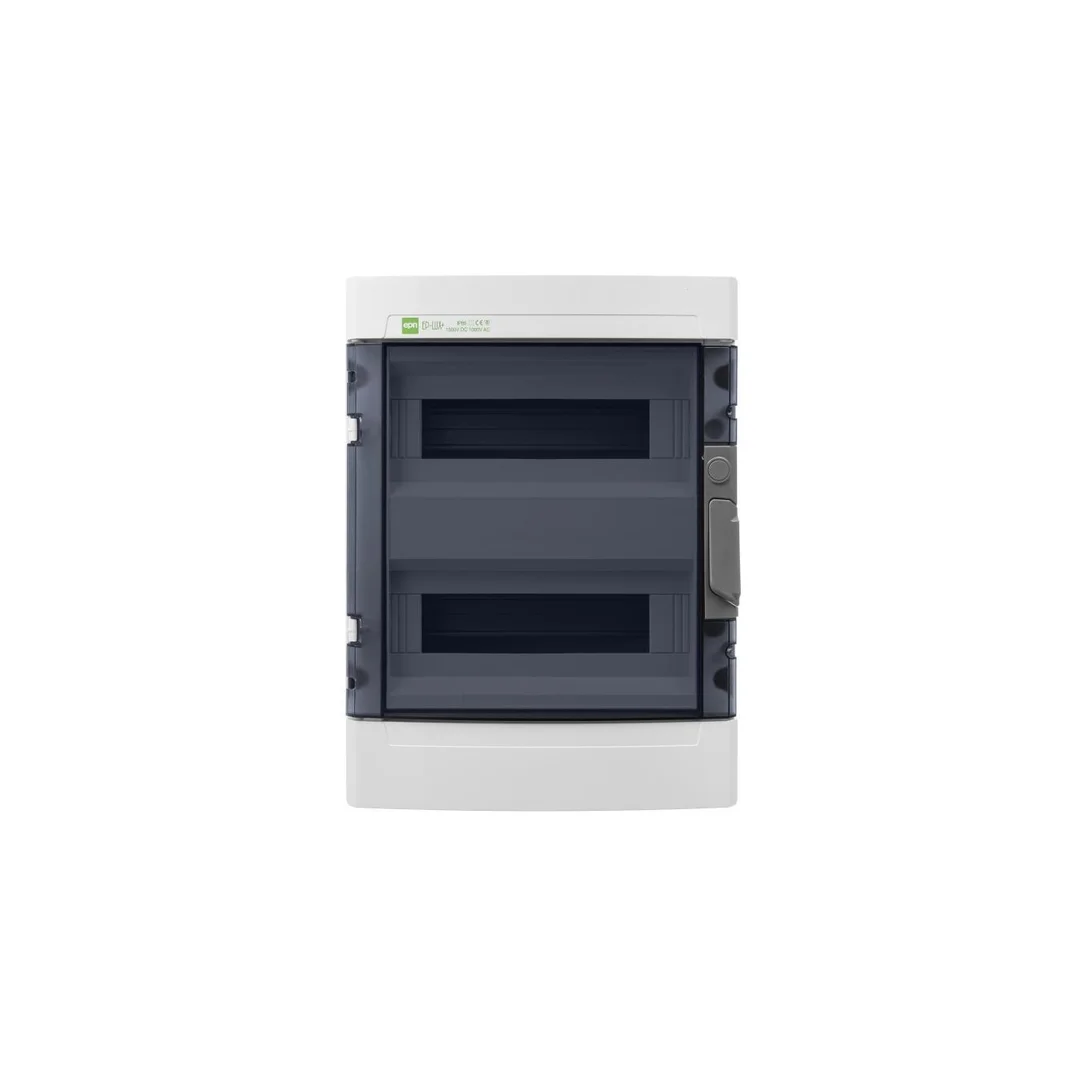 Rozdzielnica hermetyczna EP-LUX natynkowa 2x12 1500V DC1000V AC PE+N dymny IP65 1956-01