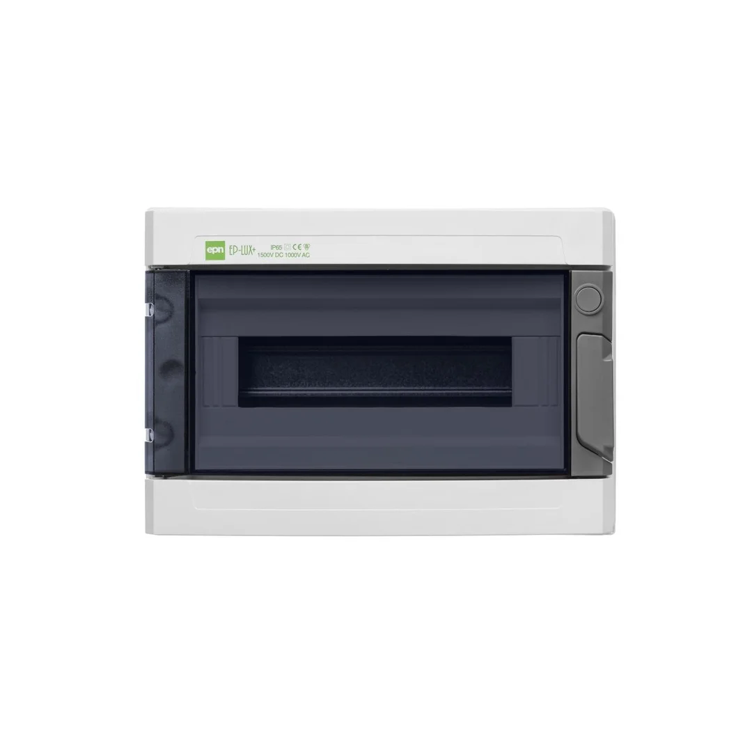 Rozdzielnica hermetyczna EP-LUX natynkowa 1x12 1500V DC 1000V AC PE+N dymny IP65 1954-01