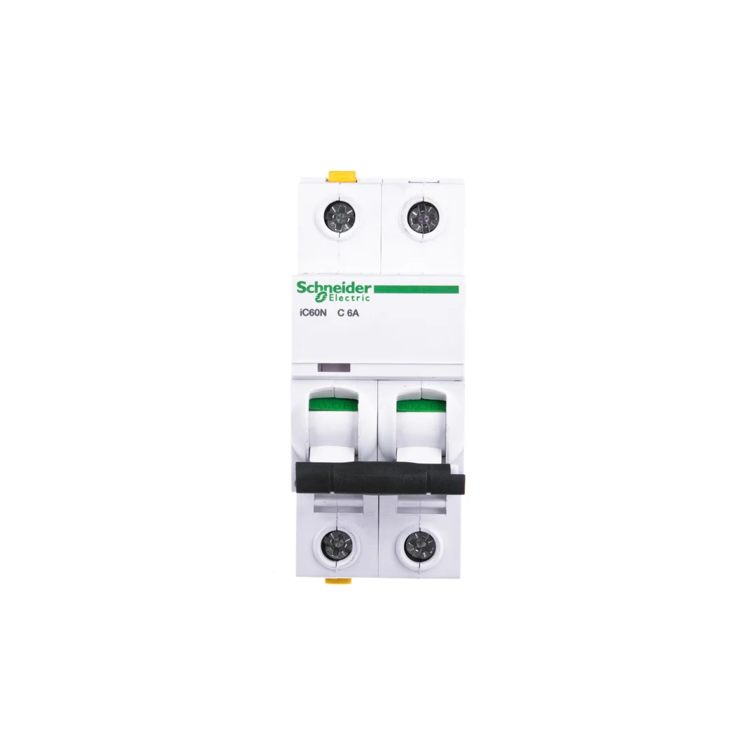 Wyłącznik nadprądowy 2P C 6A 6kA AC iC60N-C6-2 Acti9 A9F04206