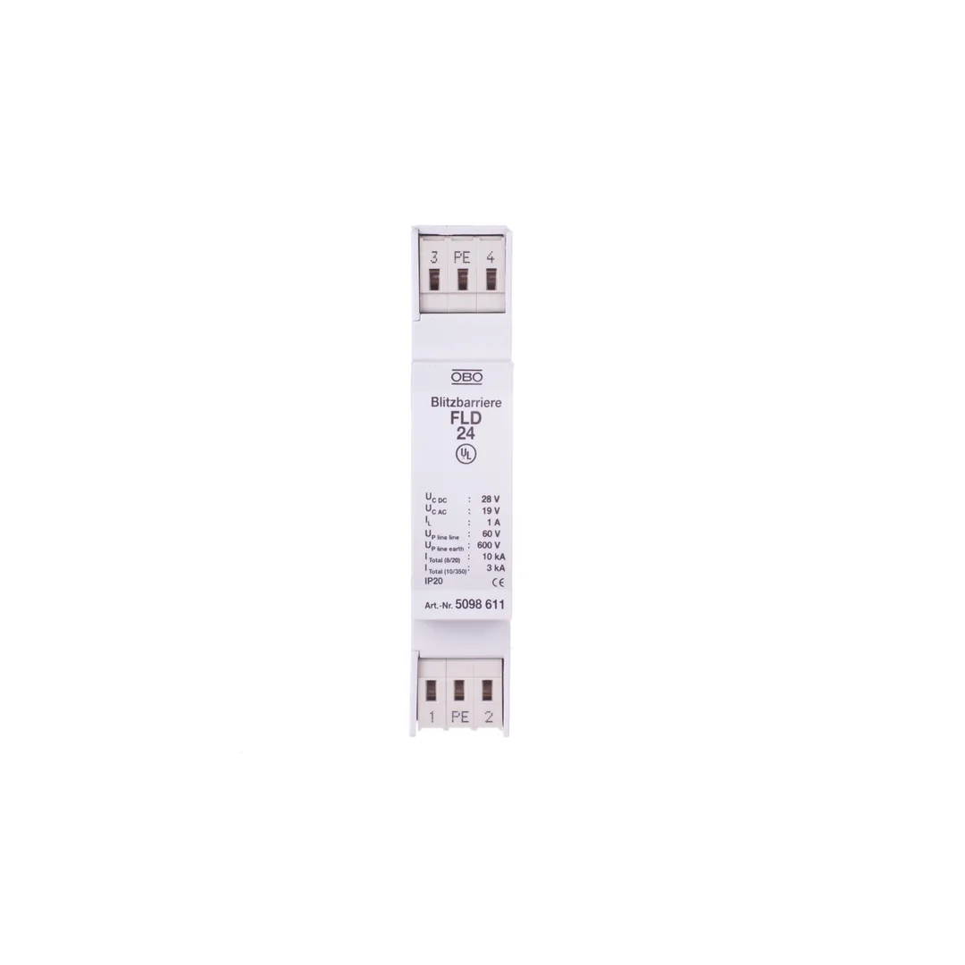 Ogranicznik przepięć dla systemów dwużyłowych 19VAC/28VDC 5kA 10kV FLD 24 5098611