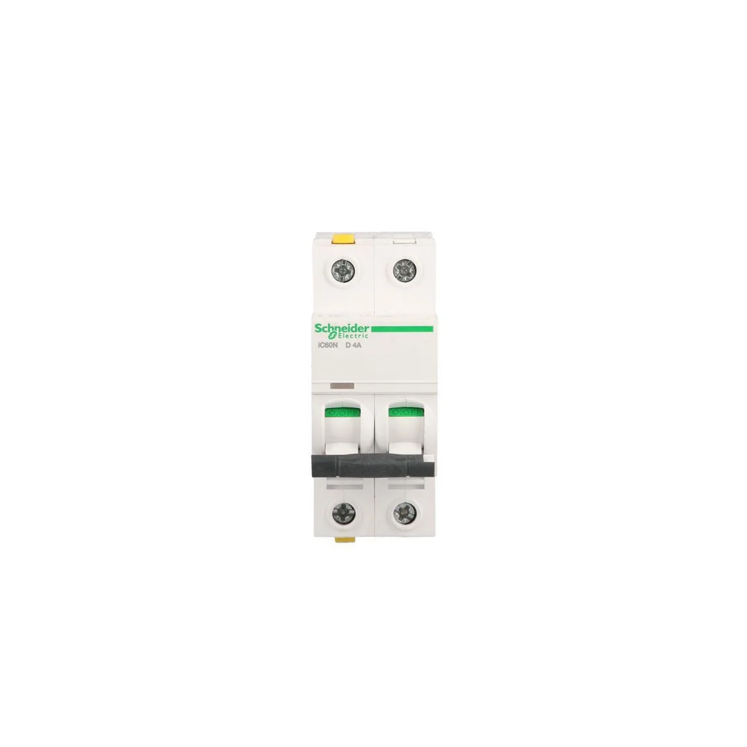 Wyłącznik nadprądowy 2P D 4A 6kA AC iC60N-D4-2 Acti9 A9F05204