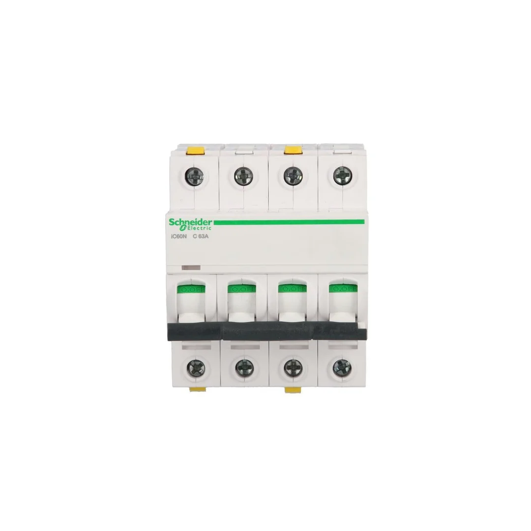 Wyłącznik nadprądowy 4P C 63A 6kA AC iC60N-C63-4 Acti9 A9F04463