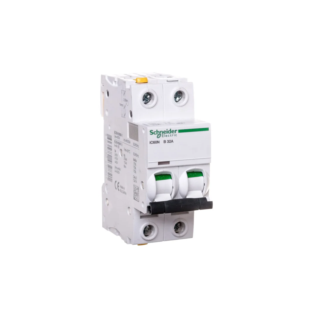 Wyłącznik nadprądowy 2P B 32A 6kA AC iC60N-B32-2 Acti9 A9F03232