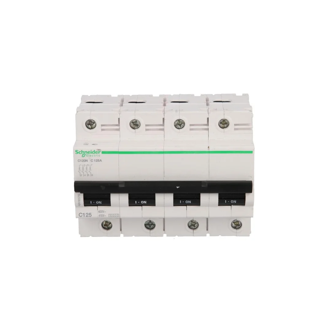Wyłącznik nadprądowy 4P C 125A 10kA AC C120N Acti9 A9N18376