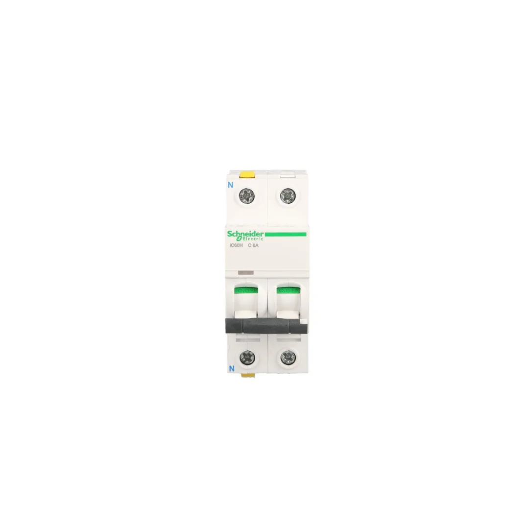 Wyłącznik nadprądowy 1P+N C 6A 10kA AC iC60H-C6-1N Acti9 A9F07606