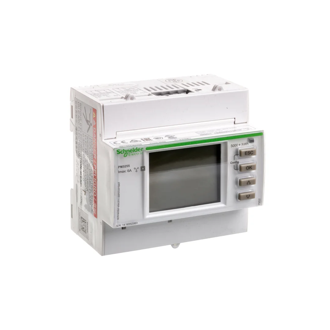 Miernik parametrów sieci z Modbus RS485 2we/2wy cyfrowe na szynę DIN METSEPM3255