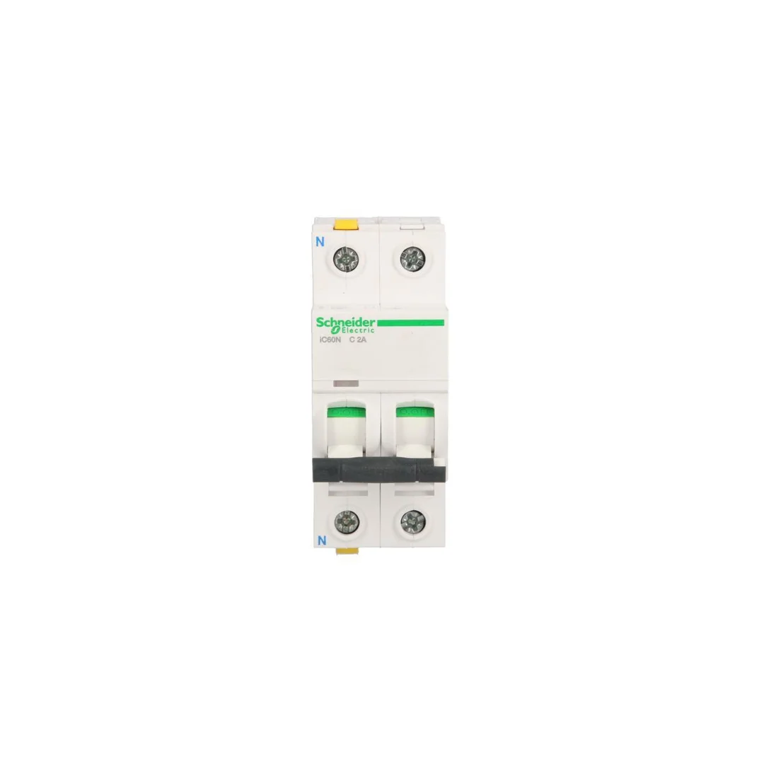Wyłącznik nadprądowy 1P+N C 2A 6kA AC iC60N-C2-1N Acti9 A9F04602
