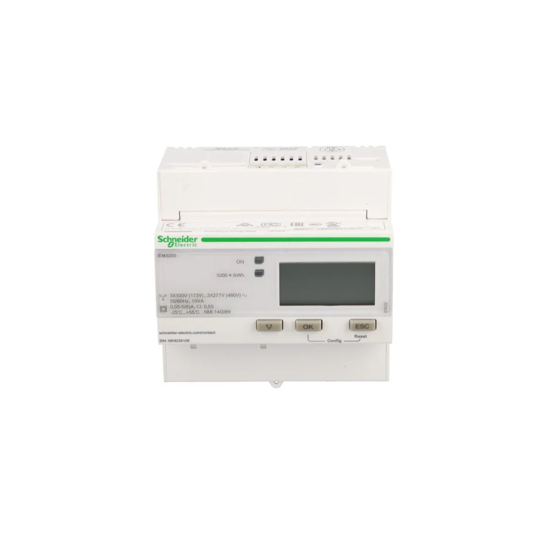 Licznik energii elektrycznej 1/3-fazowy 5A przekładnik 100-277/173-480V kl.0,5S Modbus cyfrowy iEM3250 CT A9MEM3250