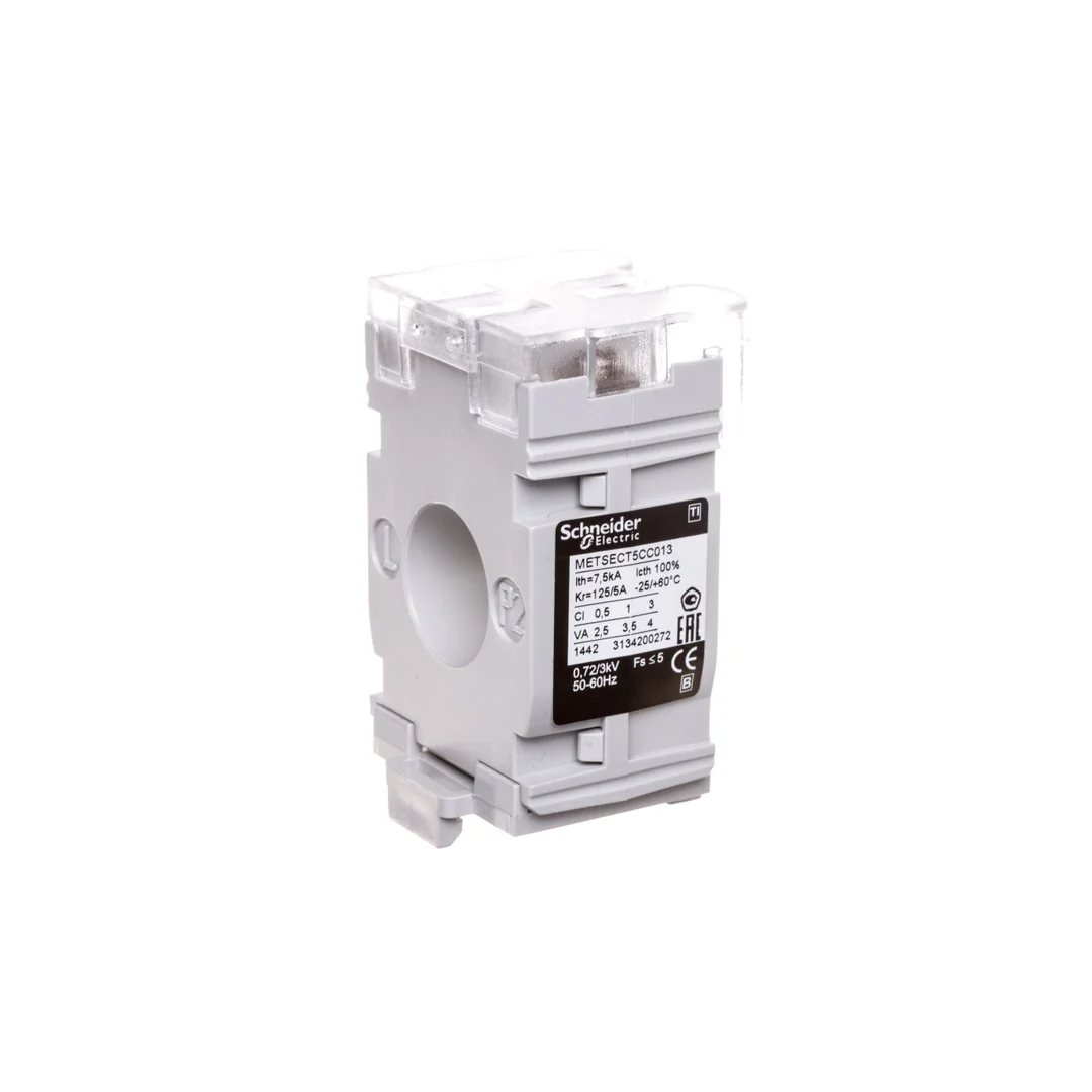 Przekładnik prądowy 125/5A 2,5VA kl.0,5 FS5 na kabel fi21 DIN 125/5 METSECT5CC013