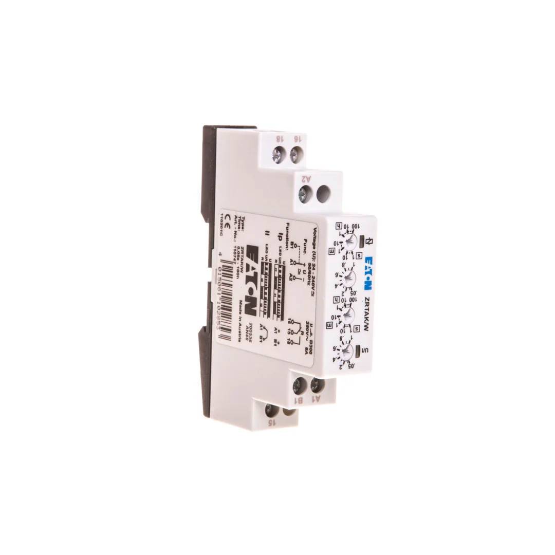 Przekaźnik czasowy 1P 8A 1sek-100h 24-240V AC/DC pulsowanie ZRTAK/W 110747