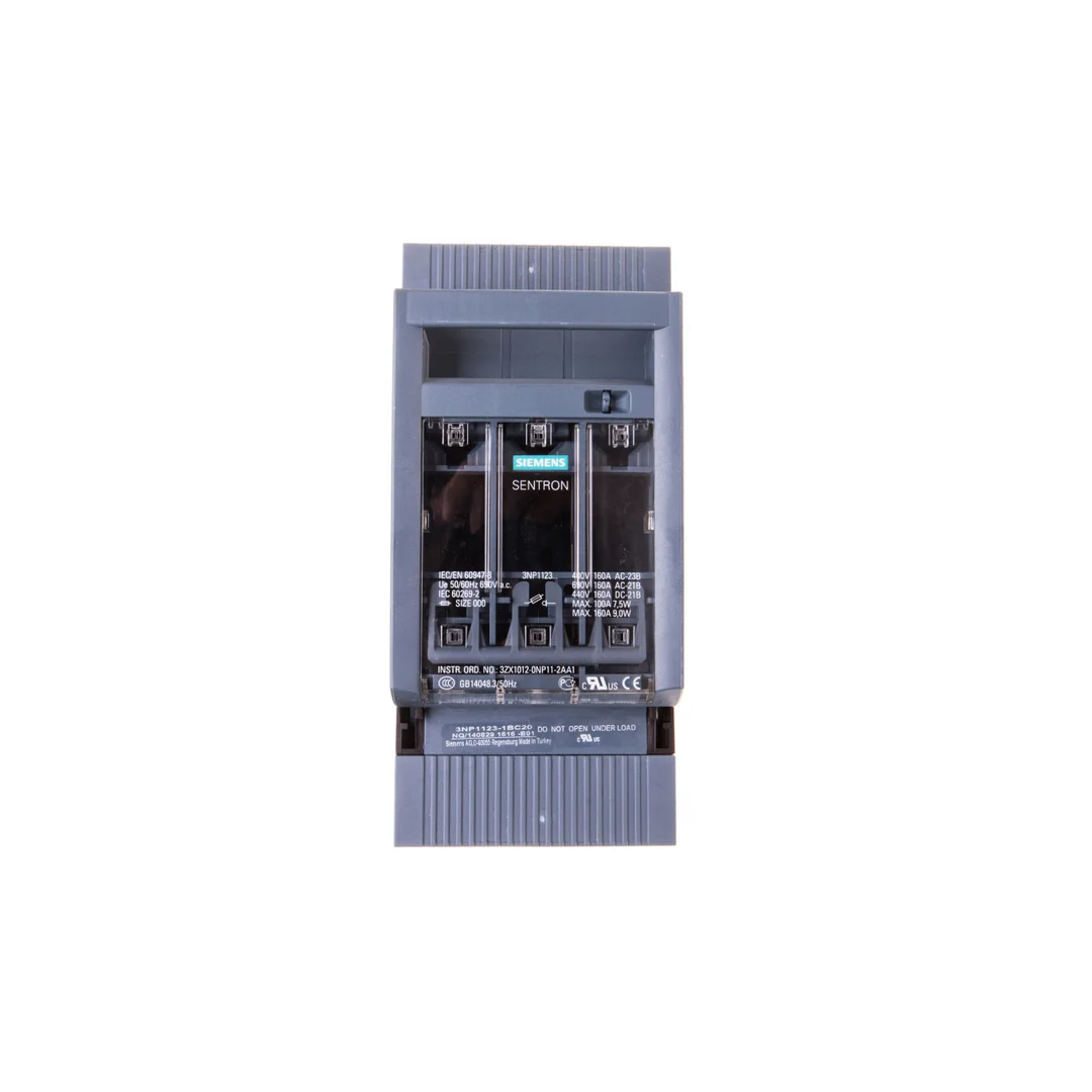 Rozłącznik bezpiecznikowy 3P 160A NH000 do montażu na szynach 60mm 3NP1123-1BC20