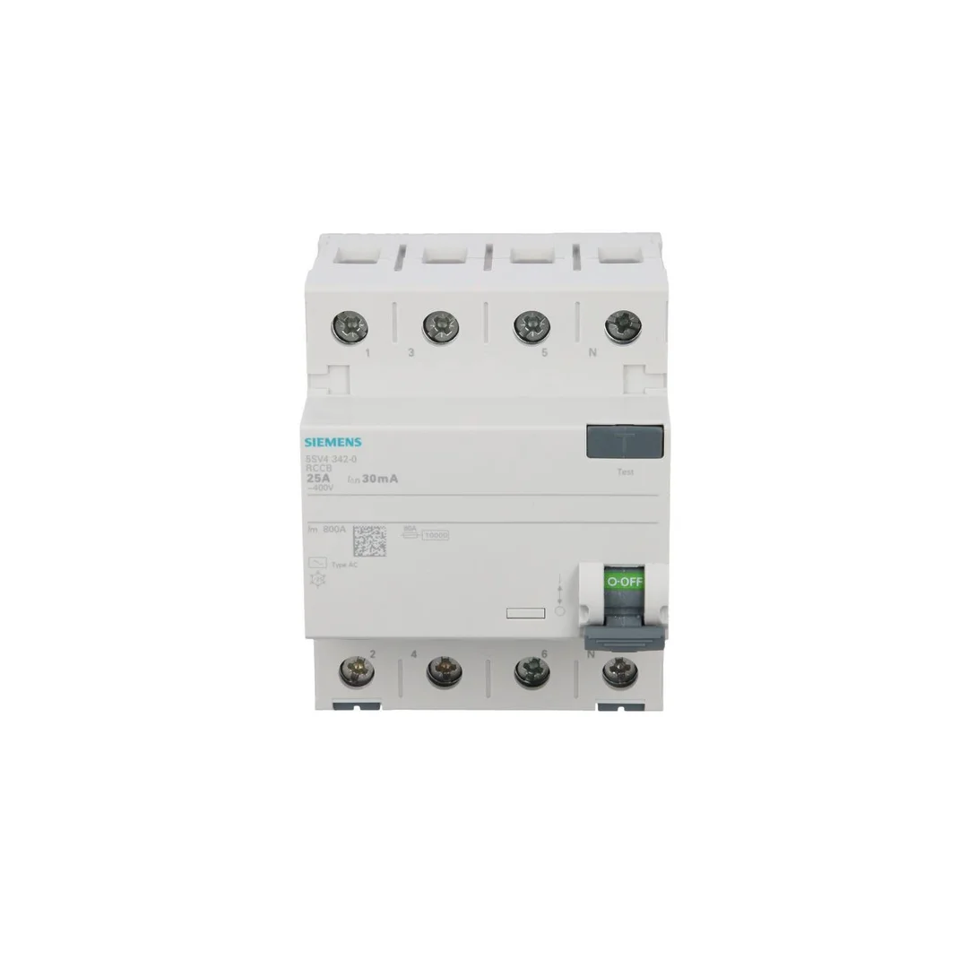 Wyłącznik różnicowoprądowy 4P 25A 0,03A typ AC 30mA 400V SENTRON 5SV4342-0