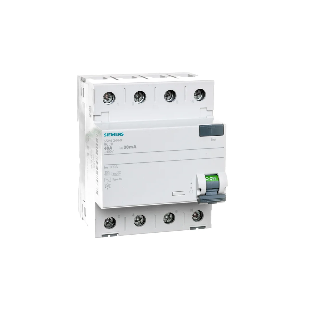 Wyłącznik różnicowoprądowy 4P 40A 0,03A Typ AC 30mA 400V SENTRON 5SV4344-0