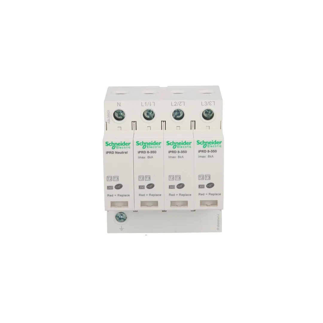 Ogranicznik przepięć Typ T2 + T3 4P 8kA 1,1kV 350V ze stykiem pomocniczym iPRD A9L08601