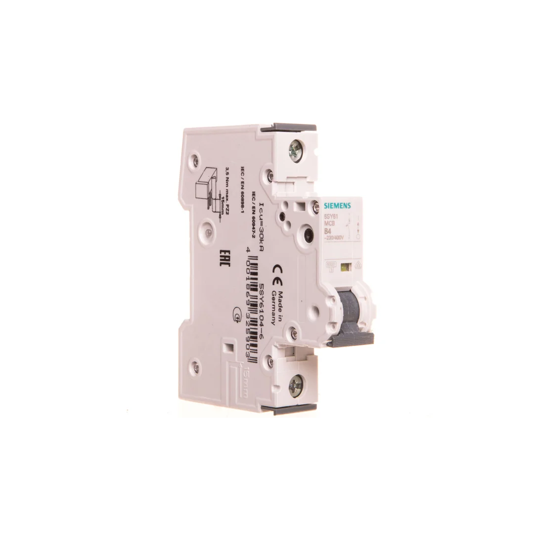 Wyłącznik nadprądowy 1P B 4A 6kA AC SENTRON 5SY6104-6