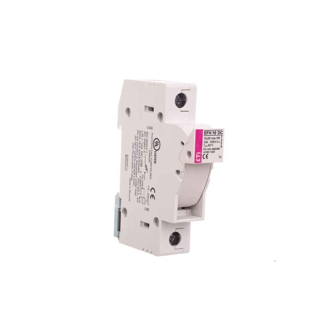 Podstawa bezpiecznikowa 1P 25A 1000V DC 10x38mm EFH 10 DC 002540201
