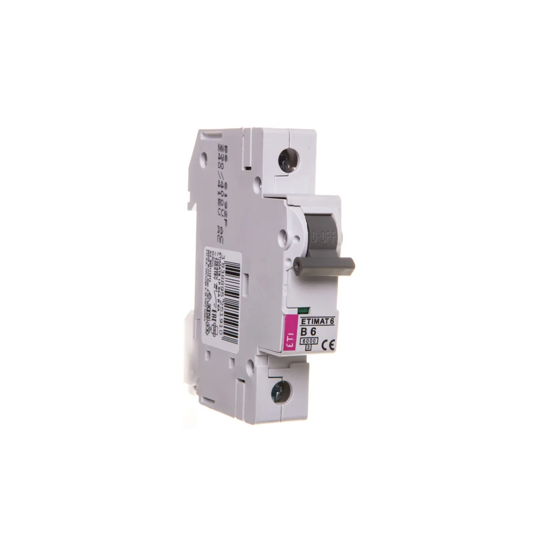 Wyłącznik nadprądowy 1P B 6A 6kA AC ETIMAT 6 002111512