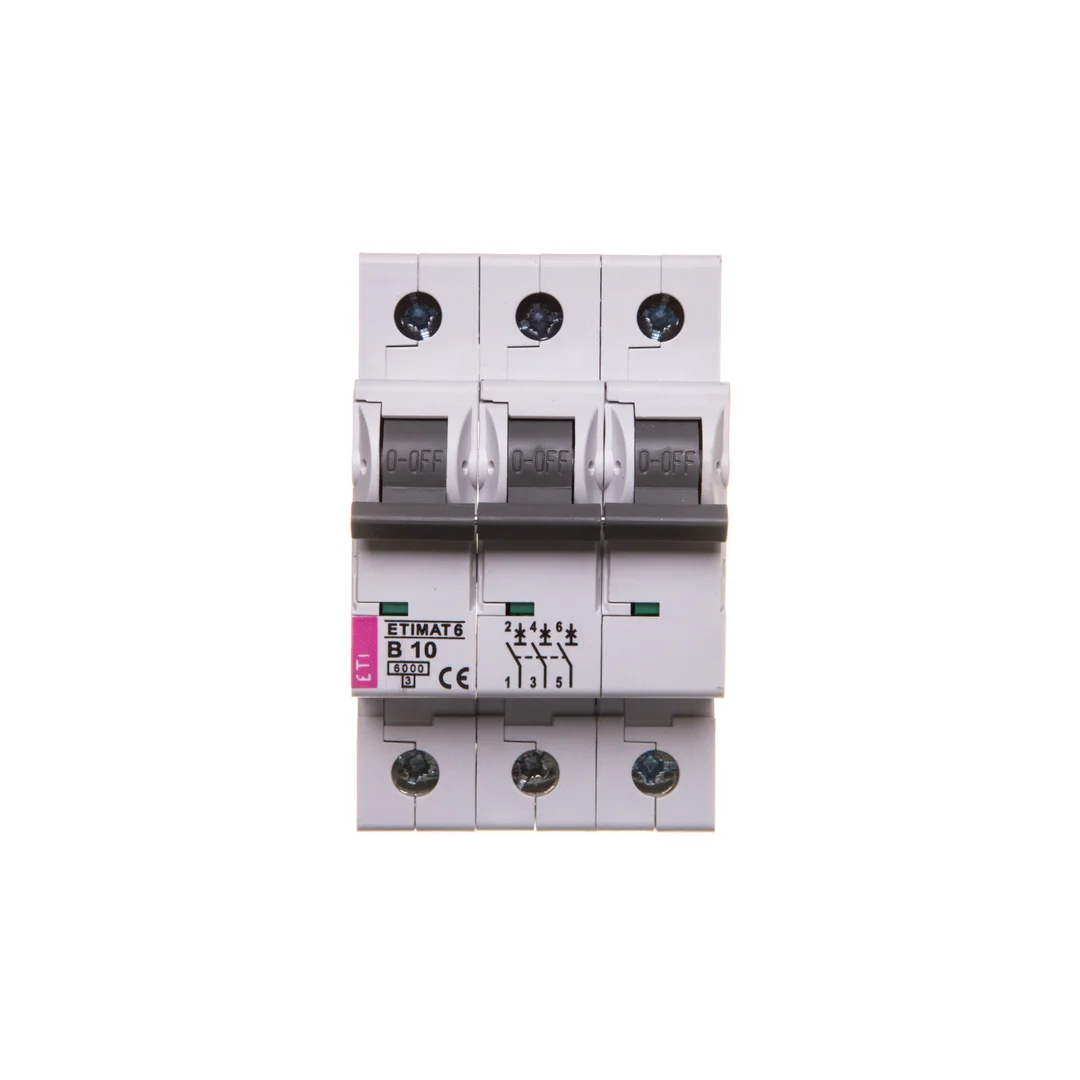 Wyłącznik nadprądowy 3P B 10A 6kA AC ETIMAT 6 002115514