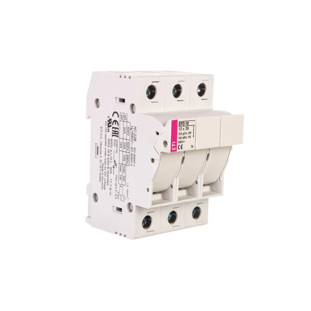 Rozłącznik bezpiecznikowy 3P 32A 10x38mm EFD 10 002540004