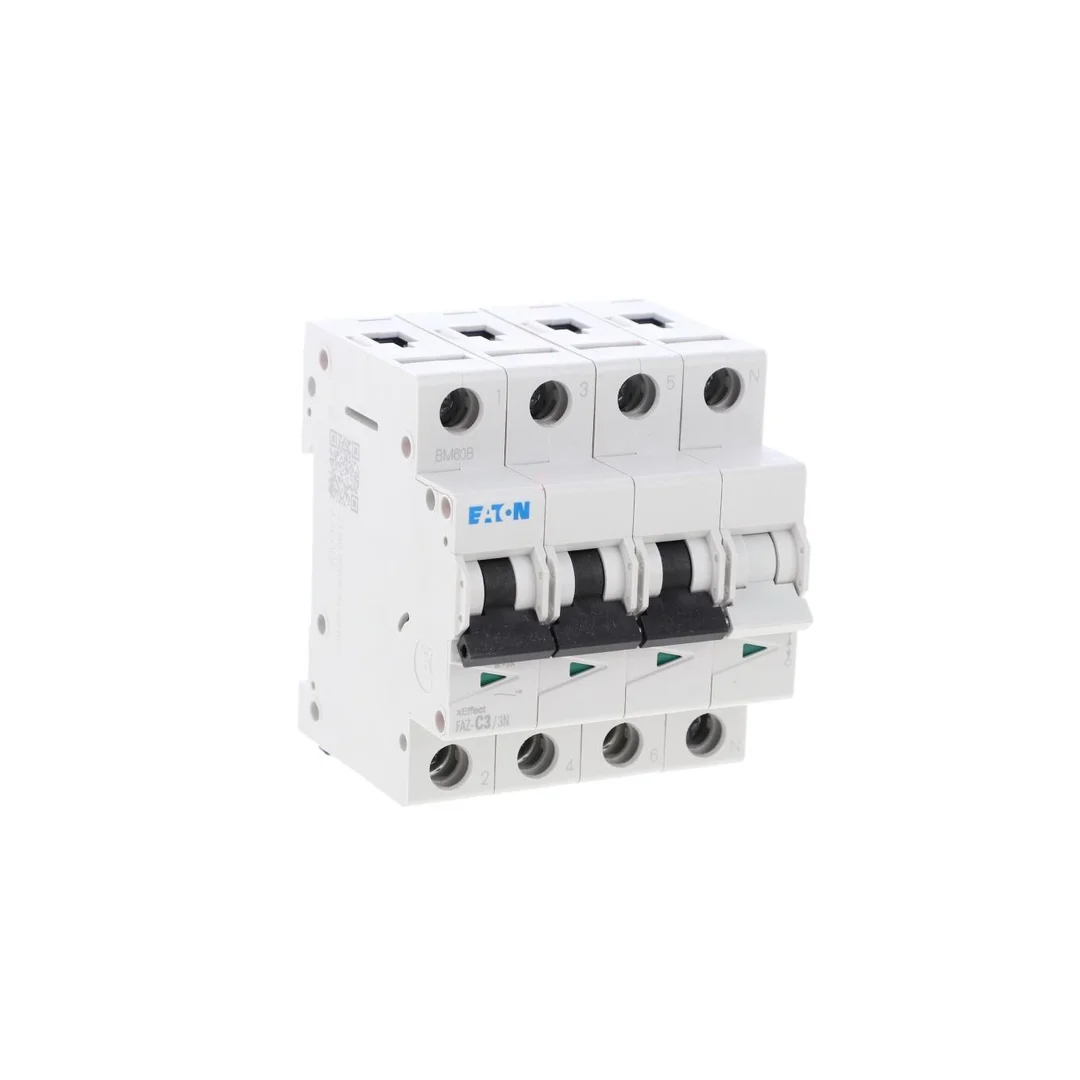 Wyłącznik nadprądowy 3P+N C 3A 15kA AC FAZ-C3/3N 278965