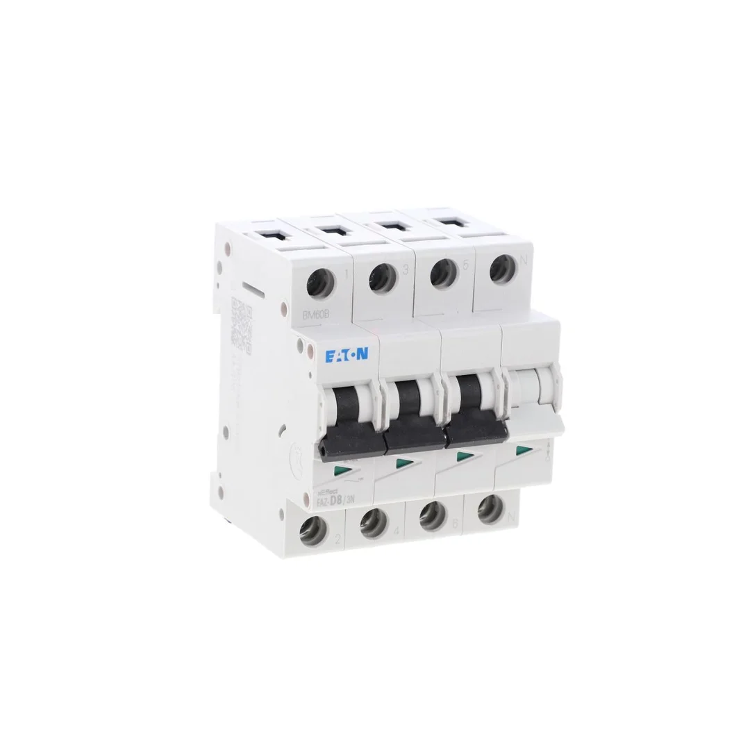 Wyłącznik nadprądowy 3P+N D 8A 15kA AC FAZ-D8/3N 278993